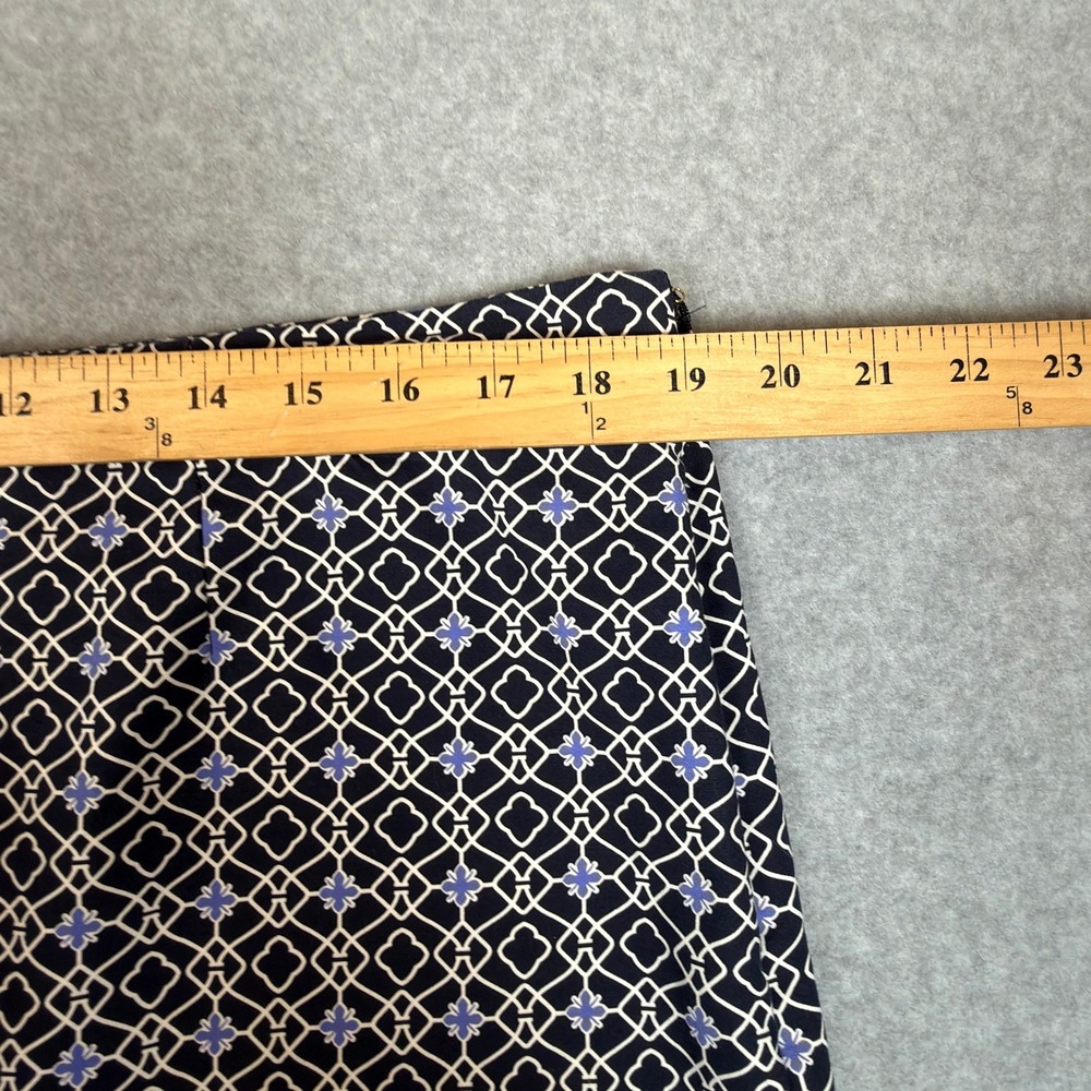 Charter Club Womens Skirt 14 Geometric Print Knee Length Business Casual Preppy - Picture 2 of 6